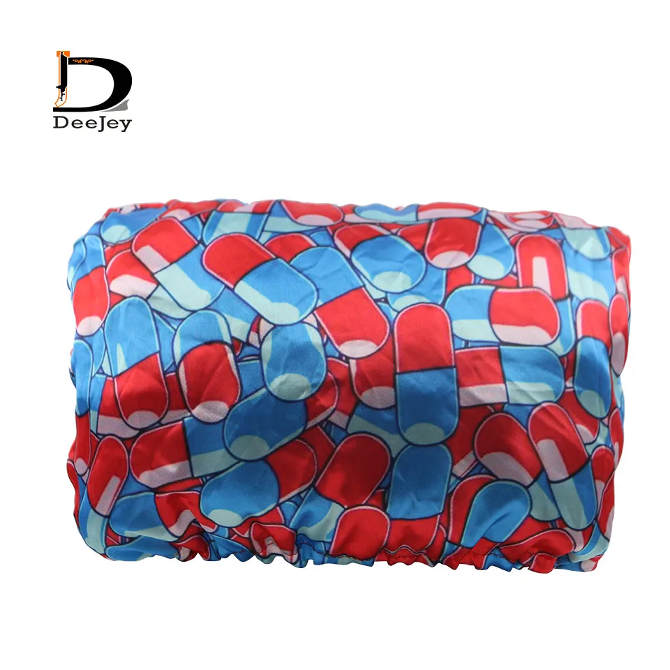 Custom design logo printing satin silk car head pillow case cover hair resistant proof protection car cover