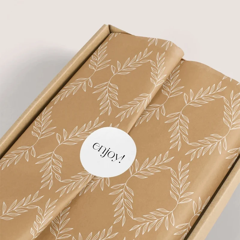 OEM Logo wrapping tissue paper for clothes butter paper small box packaging with tissue paper