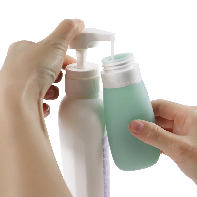 2021 new best hot selling amazon squeezable silicone toiletry bottle silicone shampoo bottle travel bottles silicone