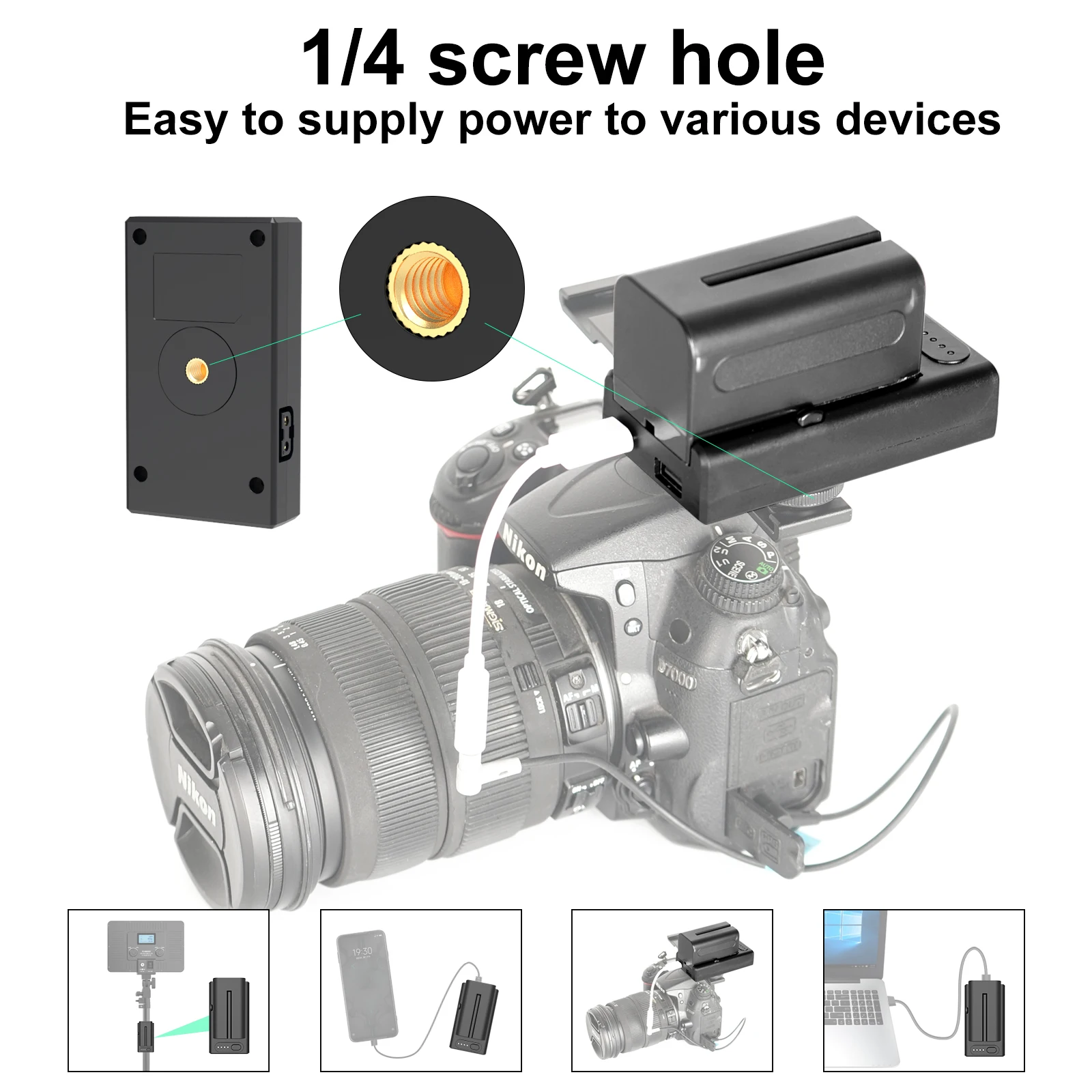 Zgcine несколько выходная мощность адаптер быстрой зарядки аккумуляторов np-f адаптера аккумулятора NP-F550 F750 F970 зарядное устройство D-TAP выход