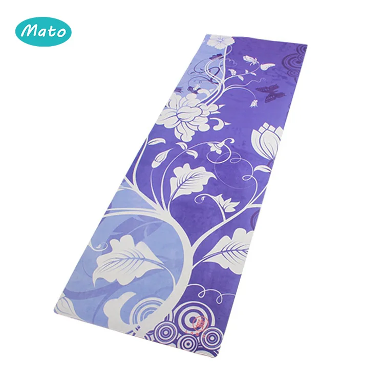 
Exercise Fitness Natural Rubber eco friendly tpe suede Gym yoga mat 