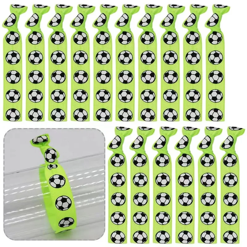 New Arrival Customized Sport Elastic Hair Band Women Girl 5/8 inch Logo Printed Football Hair Tie