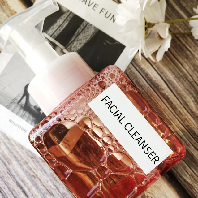 
Factory Price Foaming Facial Cleanser Makeup Remover Rose Cleansing Mousse Face Wash 
