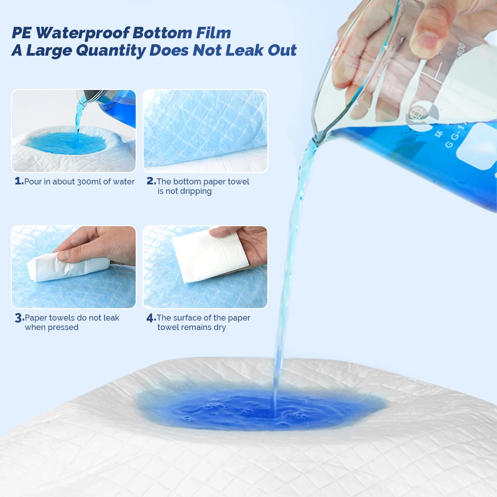 Dh Health Low Moq Blue Disposable Film Urine Pad Nursing Pads For Bed