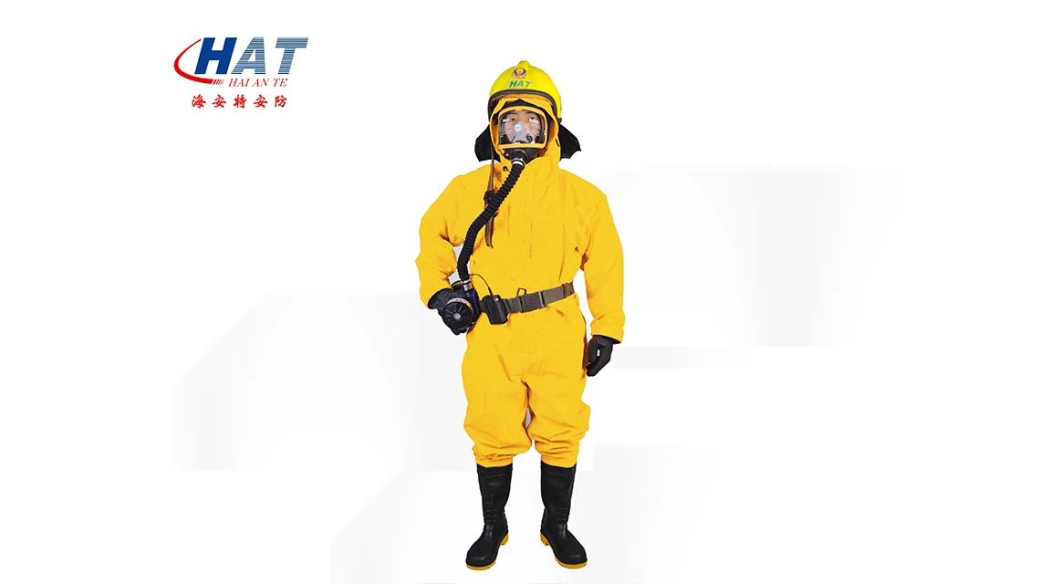 Semi-closed 0.45 mm Reusable Chemical Protective Suit PVC Chemical Hazmat Suits Chemical Protective Clothing