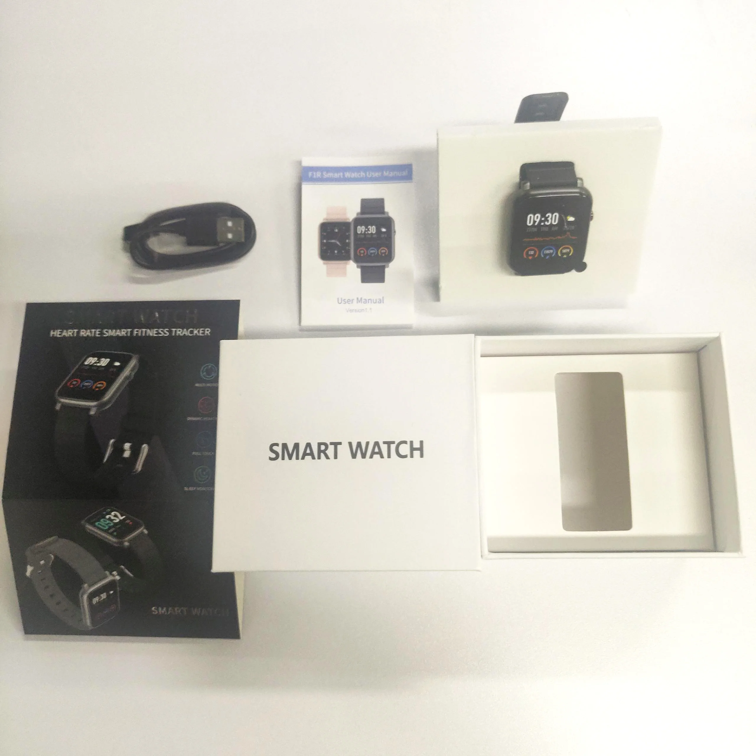  OEM ODM Factory F1 5 1 Bluetooth Смарт-часы фитнес-трекер кровяное давление и