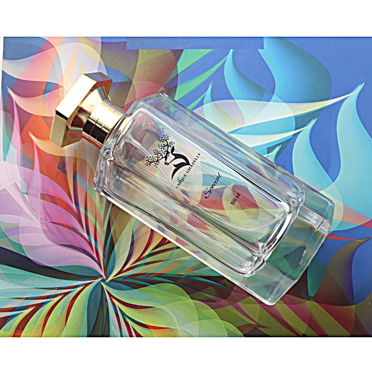 Роскошная старомодная уникальная Шестигранная бутылка для духов Attar с крышкой из золотистого металлического сплава и металлическими этикетками