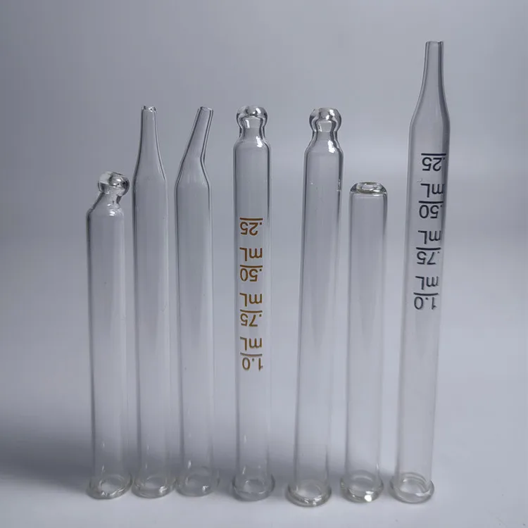 Glass tube 0.5ml 1ml 5ml 10mlTransparent Glass Graduated Serological Measuring Transfer Dropper Pipette