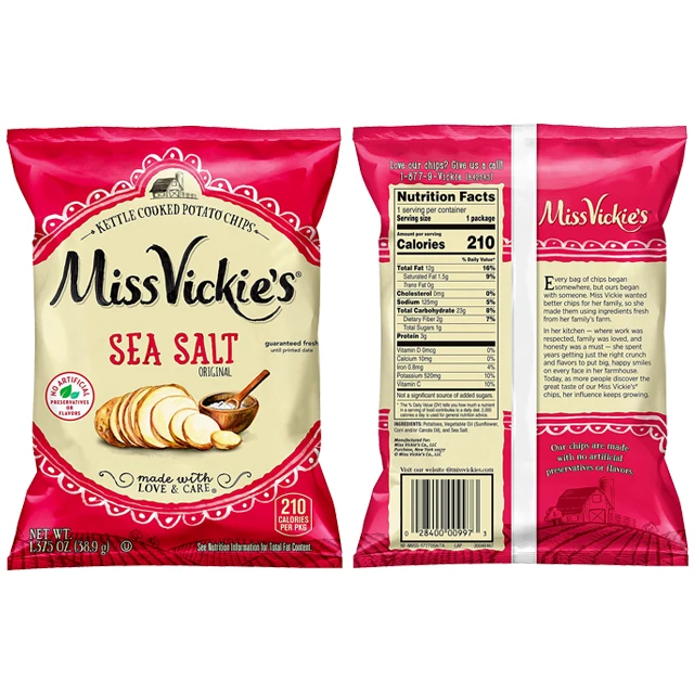 Custom Printed Laminated Side Gusset Biodegradable Foil Plastic Bolsa Stand up Pouch Food Popcorn Potato Chips Packaging Bag