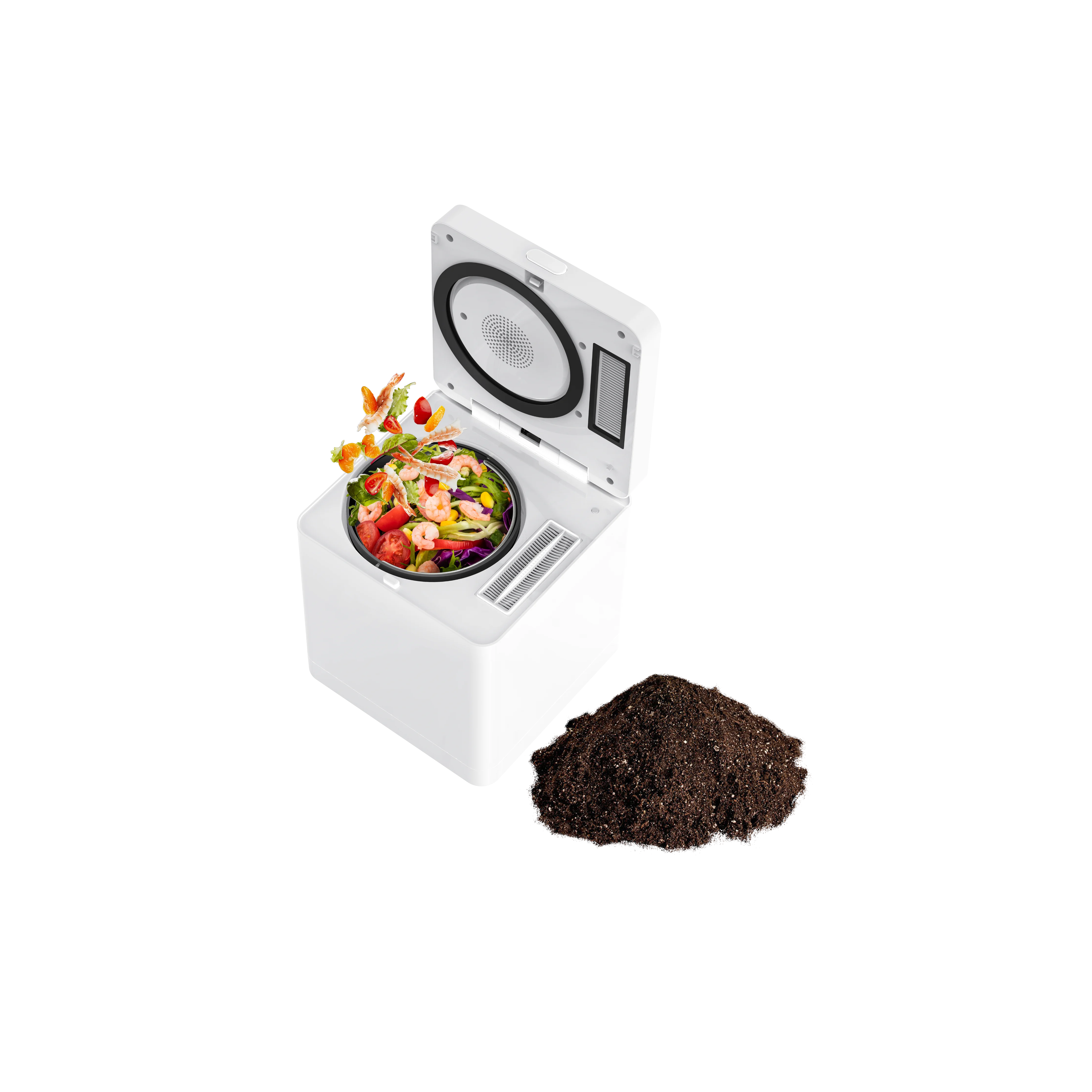 Automatic Household Mini Compost Disposal Machine Kitchen Waste & Food Garbage Composter DC Motor Organic Fertilizer Composter