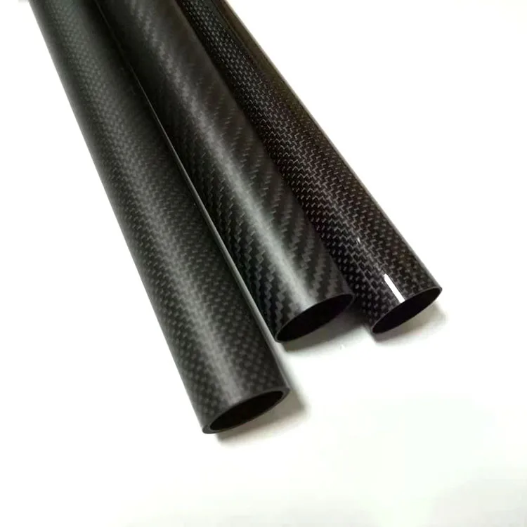 Wholesale 3K glossy carbon fibre tubing, carobon pole