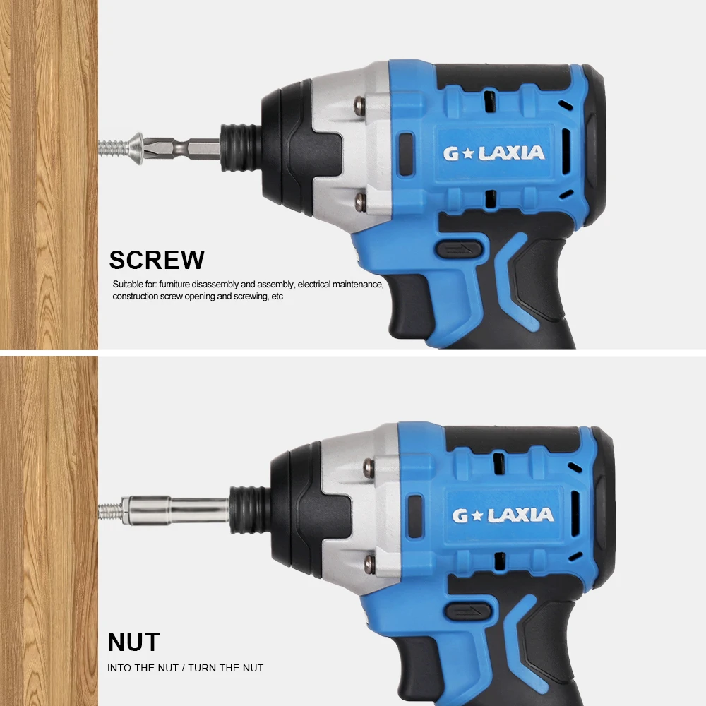 Cordless 20V Brushless Screwdriver with 200Nm Torque