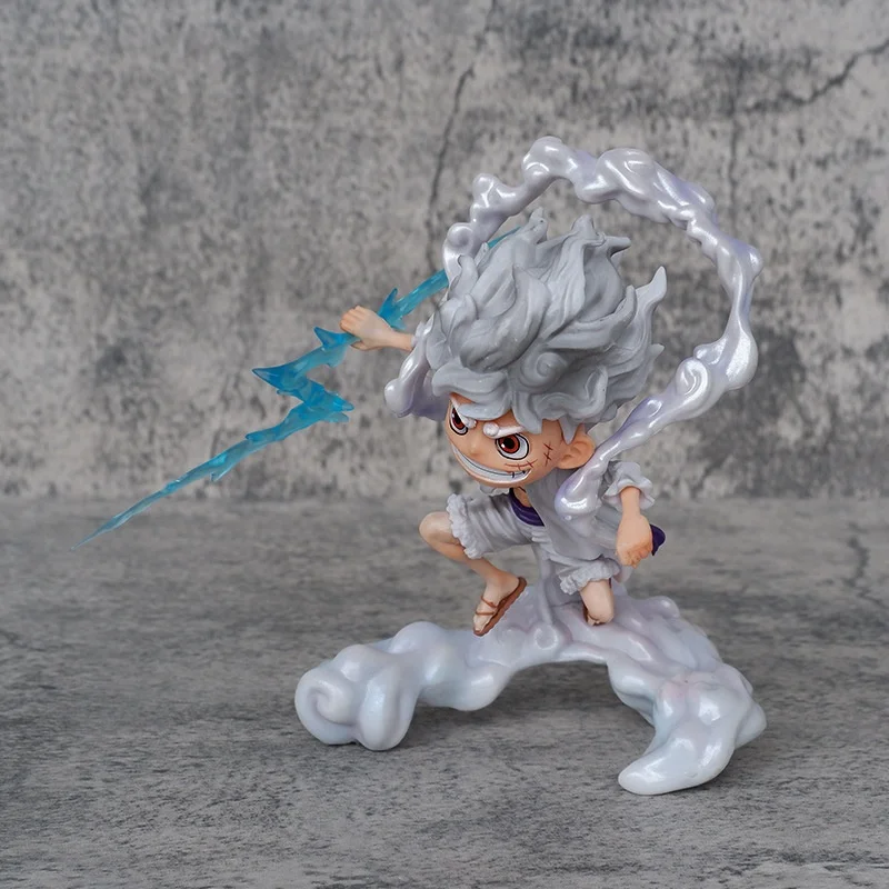 Figura de anime accion 1Pieced SD Nika 5-speed Luffy Fruit Awakening Q version Style Model Decoration Activity Doll