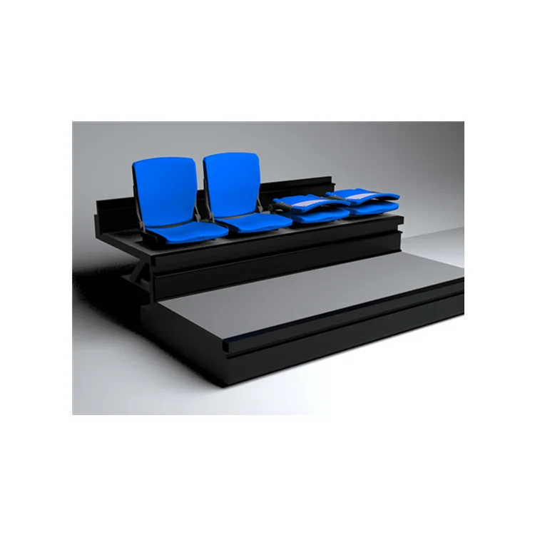 arena sports tribune,retractable viewing platform,telescopic riser for indoor basketball,volleyball,handball