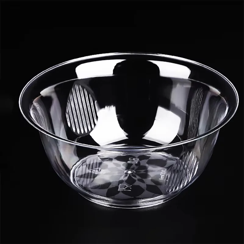 Customizable Hot Sale Eco-Friendly Round Transparent PS Disposable Bowl Set