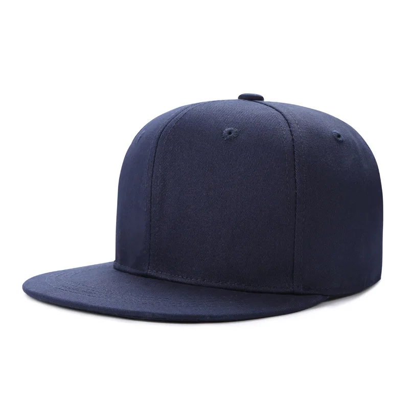 Snapback Hat Hip Hop Style Flat Bill Blank Solid Color Adjustable Size  Baseball hat  for mens