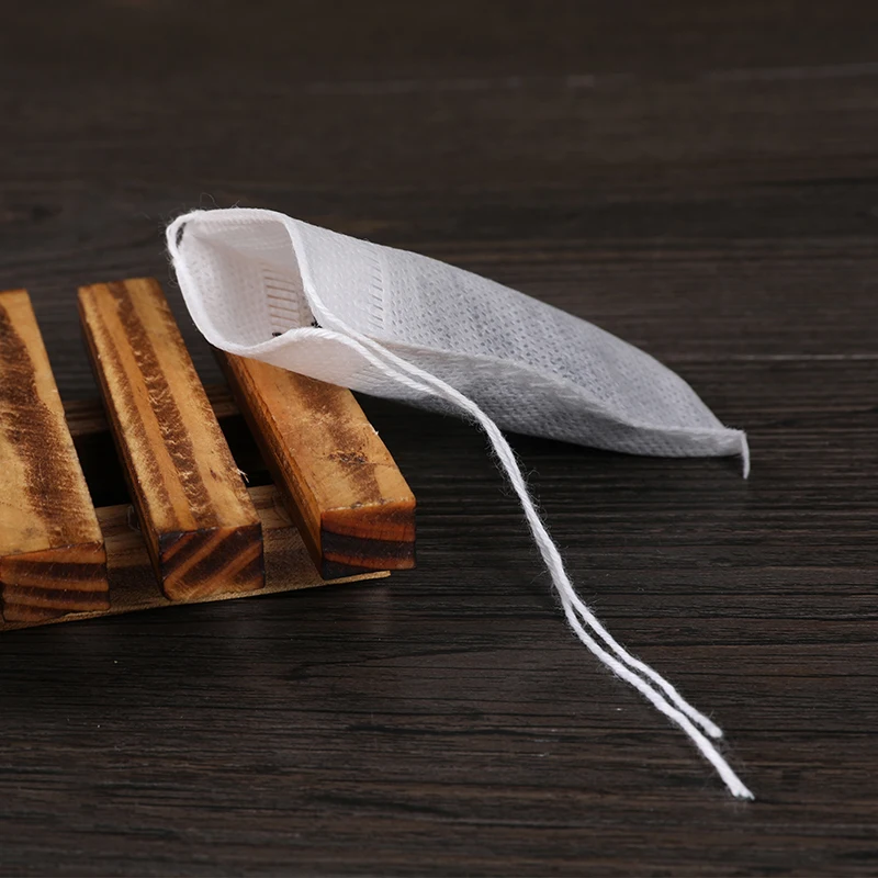 1000pcs pack eco drawstring mesh cotton unbleached empty teabag with String