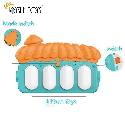 Newborn Piano Activity Center Toys Gym Floor Playmat for Boys Girls 3 6 Months