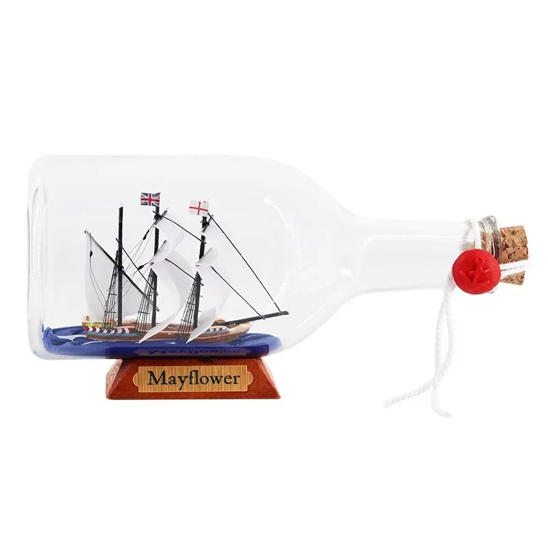 Passat black pearl belem santa maria pirate ship in bottle Drift Glass nautical Decoration novelty wishing bottle ship souvenir