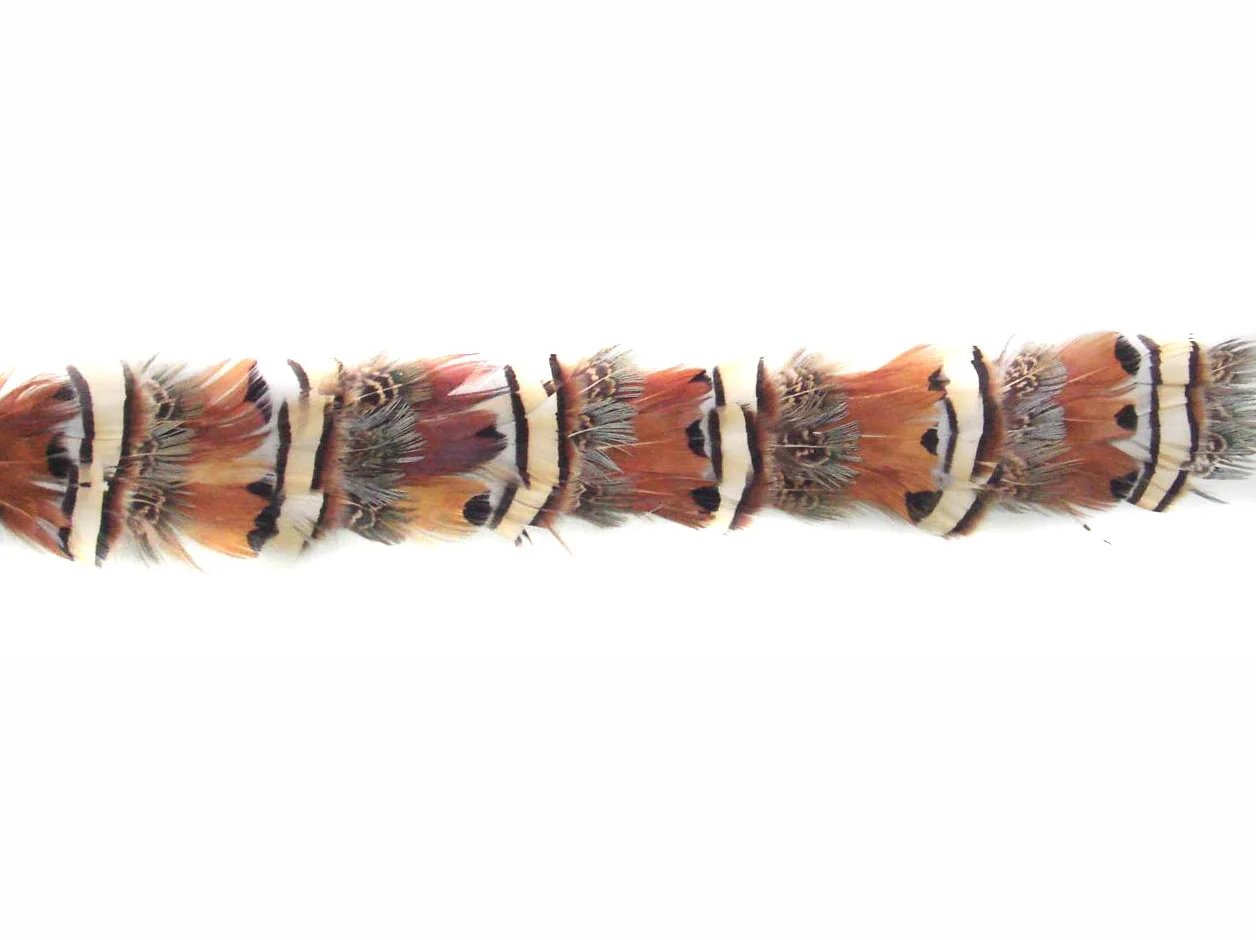 Sewing Trim Ribbon Fringe Natural Pheasant Feather Hat Band for Men Women Cowboy Fedora Hat Costume Headwear Hair Accessory