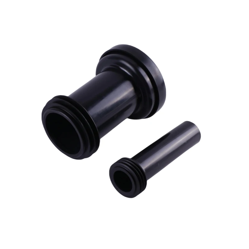 18cm black pp drain pipe/toilet pan connector/toilet pipe with screw set