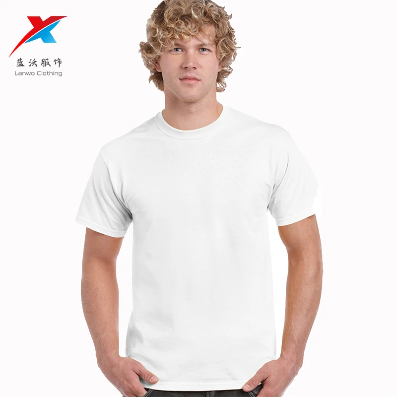 2021 Высококачественная полноцветная новая стильная повседневная белая мужская футболка с логотипом на заказ из 100% хлопка