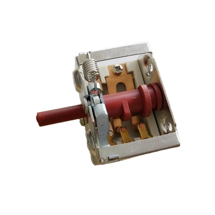 Красный 2 Позиции 16a 250v Поворотный электрораспределительной коробкой многопозиционного переключателя для обогреватель печь