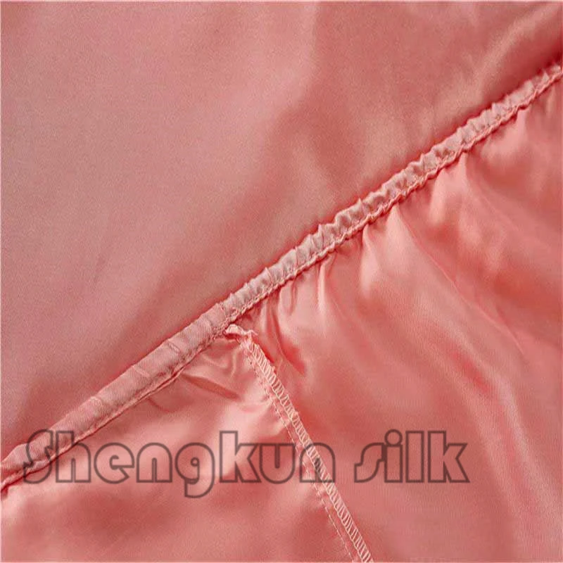 Роскошные 100% шелк тутового постельные принадлежности простыни наборы гипоаллергенный дышащий