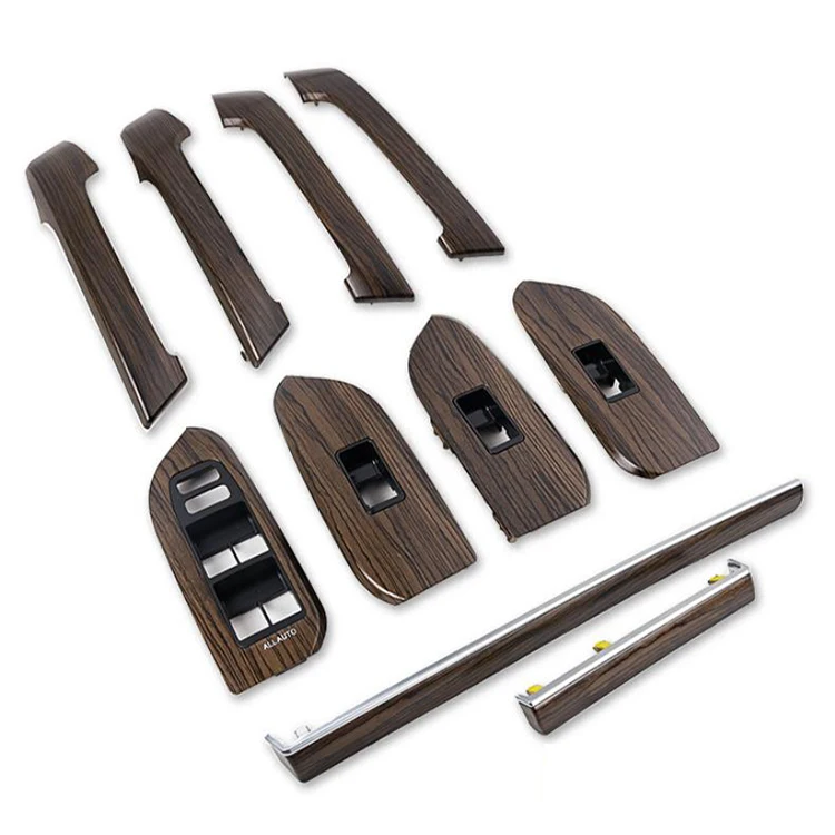 car Mahogany left hand drive Clip-on car door edges protector car doors handle stickers for toyota prado 150 interior upgrade