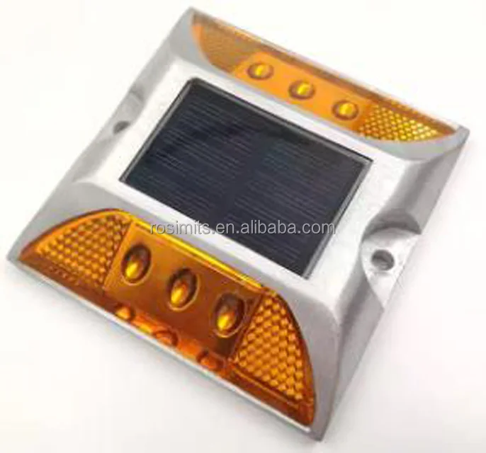 ROSIMITS IP68 Waterproof Solar Road Stud Reflector Floor Light Flashing Parking Place Light