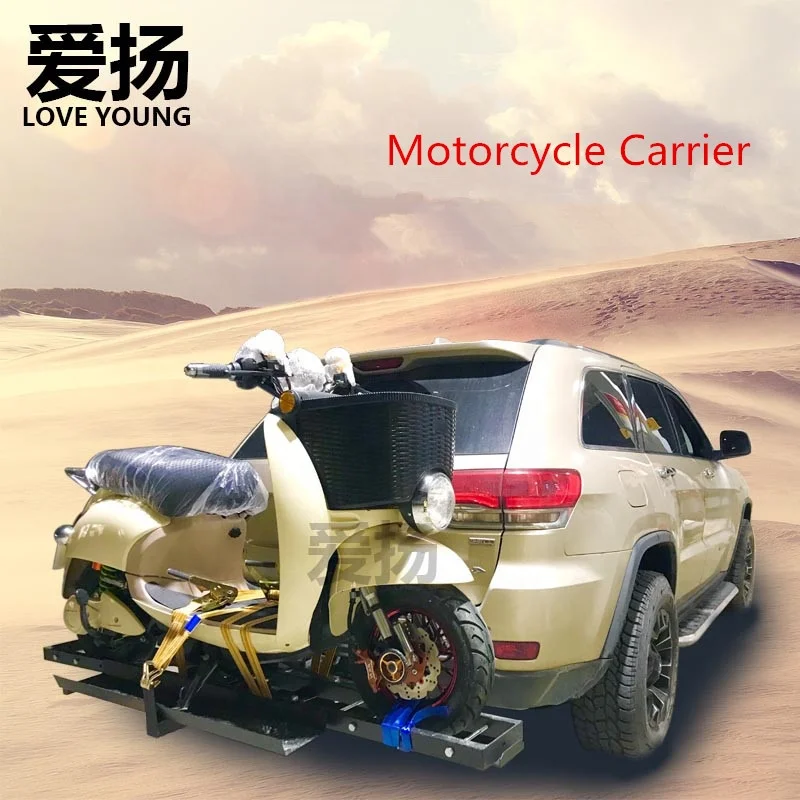500 lbs rear motorcycle scooter carrier rack fit 2inch receiver motorcycle holder bike stand