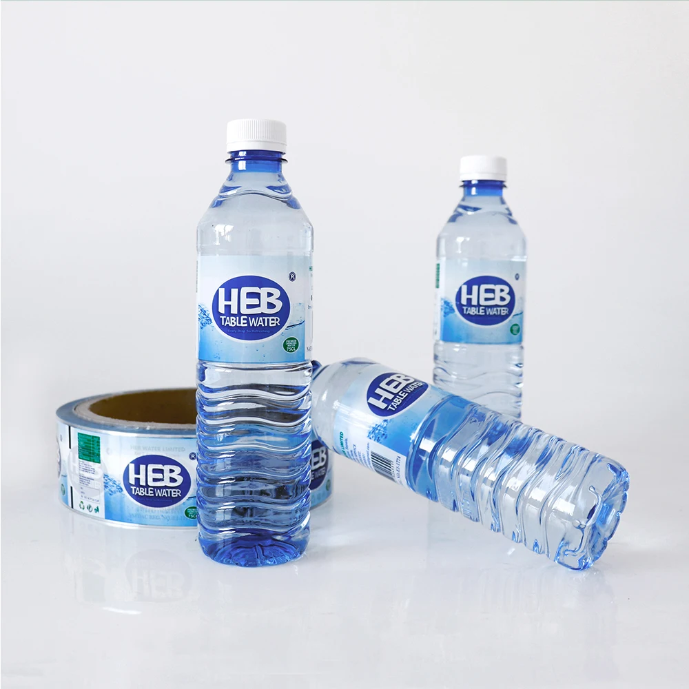 Label For Mineral Water Bottles Shrink Sleeve PVC Shrink Wrap Bottle Labels For Water Bottles With Logo Printing