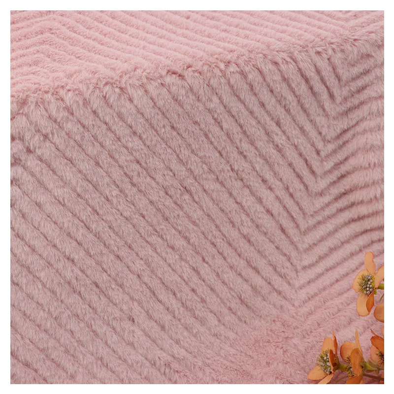 2022 new fabric full polyester rabbit hair herringbone pattern clothing coat home textile luggage fabric