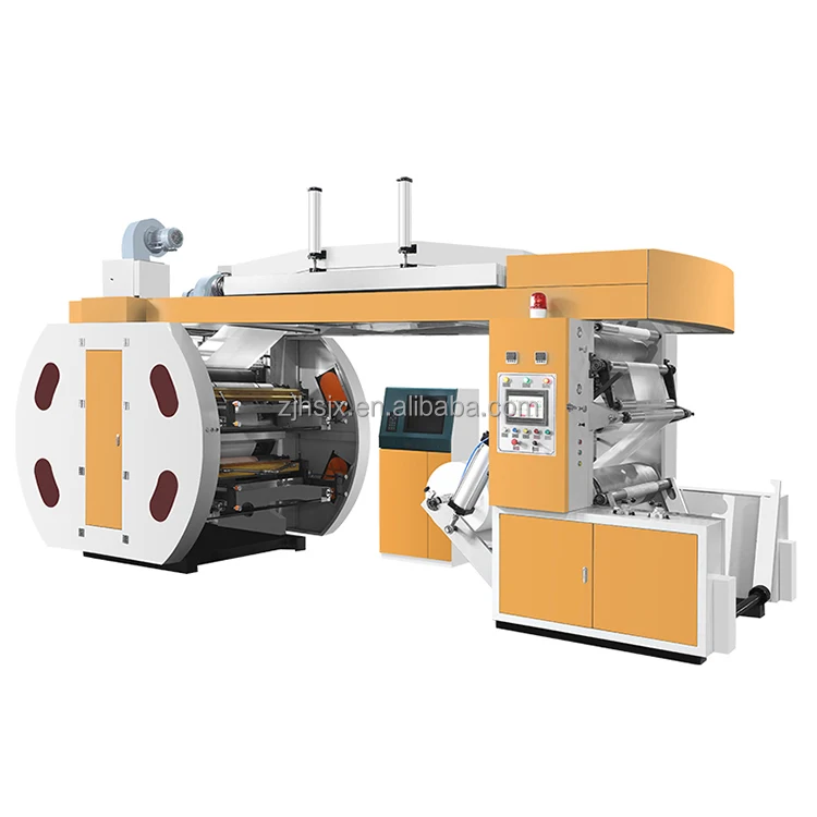 YTC-41200 high speed 4 colors ci type roll to roll foil flexo printing machine