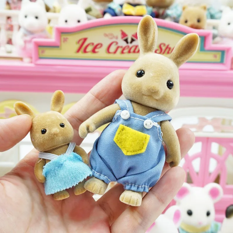  Семейный игровой домик Forest набор кукол-животных Кролик мышь панда медведь белка собака ролевые игрушки для