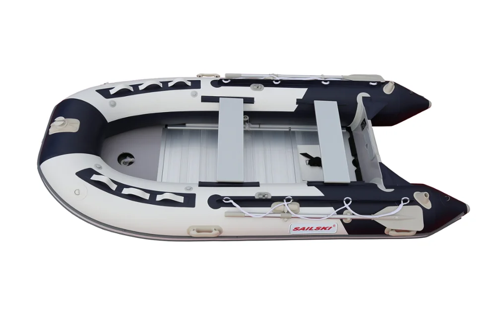 SAILSKI 3.3m pvc inflatable boat, aluminum floor or airdeck floor