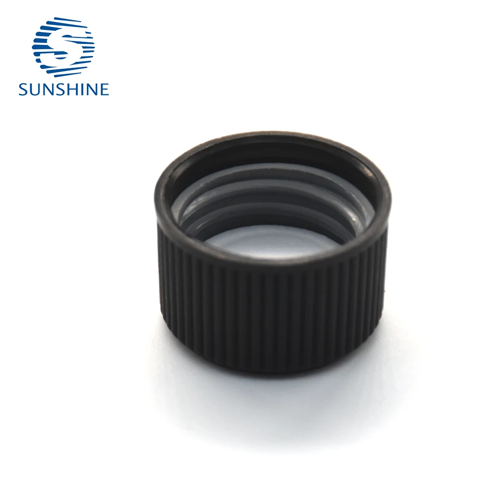 15ml 25ml 35ml Borosilicate Glass Tube Glass Tube With screw plastic Black Cap