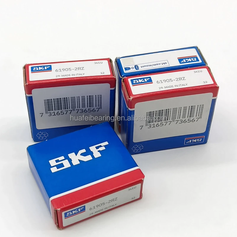 Original SKF 25 x42x9mm 61905-2RZ Deep groove ball bearing with seals or shields