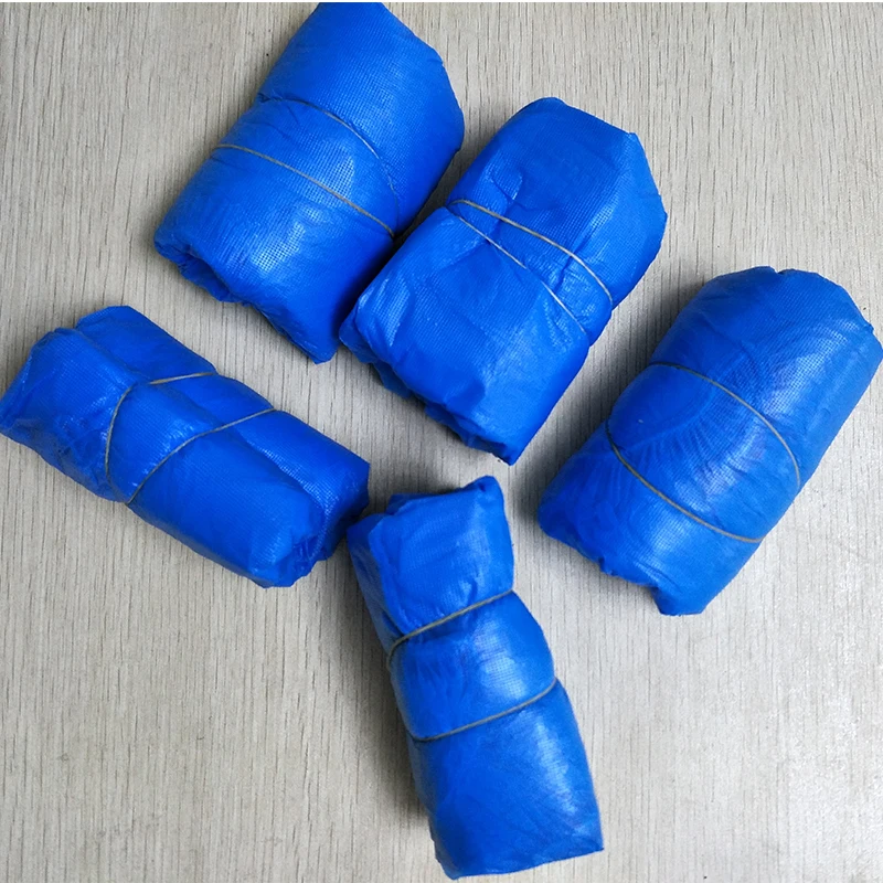 
PE CPE Shoes Cover Disposable Non Slip Overshoes Checkered Pattern hot Sale 