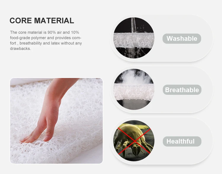 4D Polymer Air Fiber Poe Mattress Corn 3D Mesh Cover Washable Camas De Perro Cama Para Perro Dog Sofa Bed