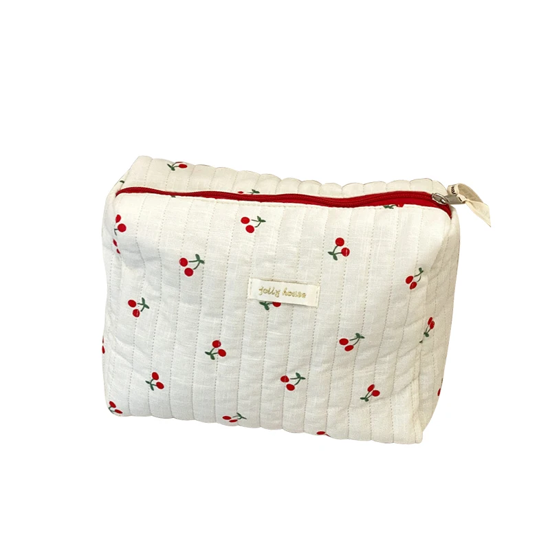 Small Coin Purse Print Mini Storage Bag Fabric Zipper Bag Lipstick Makeup Bag