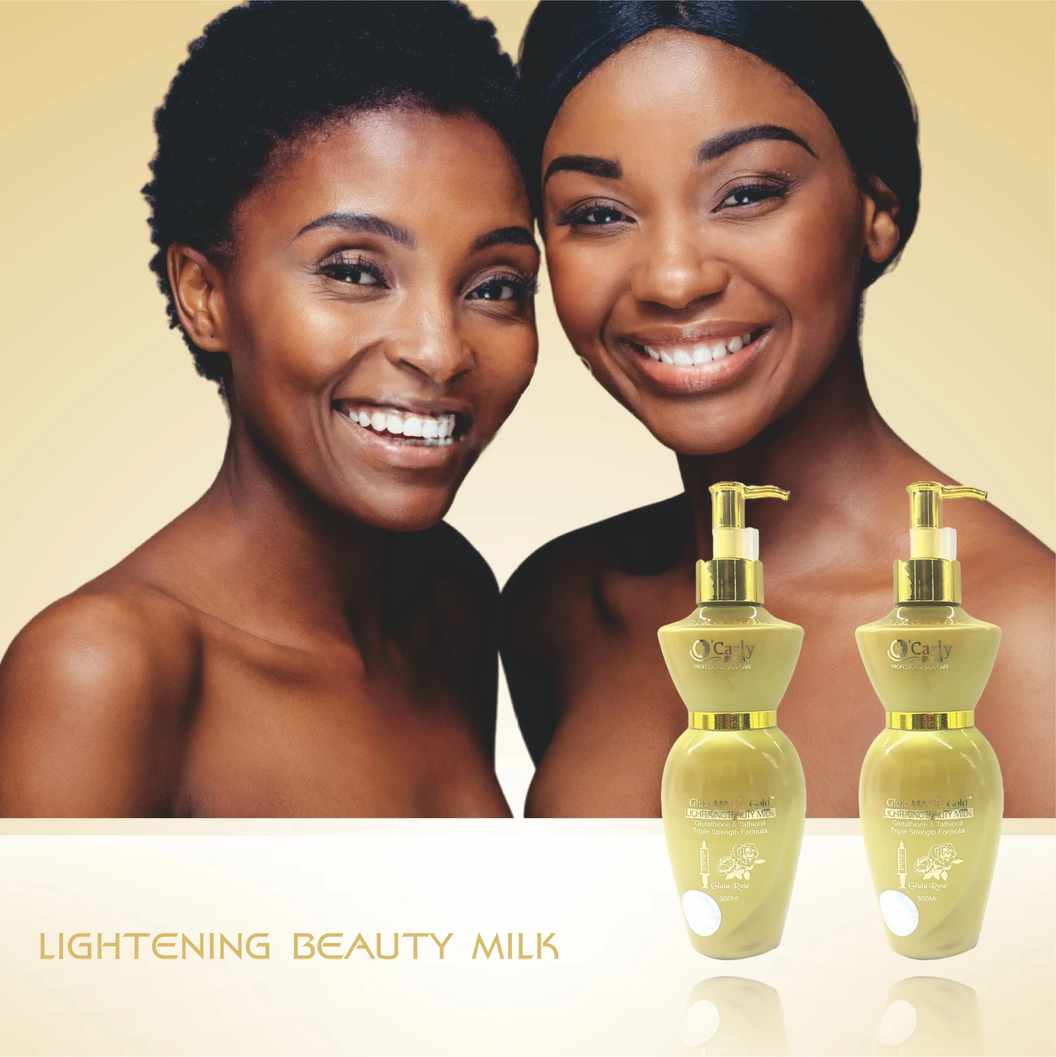 OCarly Beauty a Bonne  Milk Body Cream Moisturizer Lightening Glow Gluta Rose Extreme Whitening Lotion For African Skin