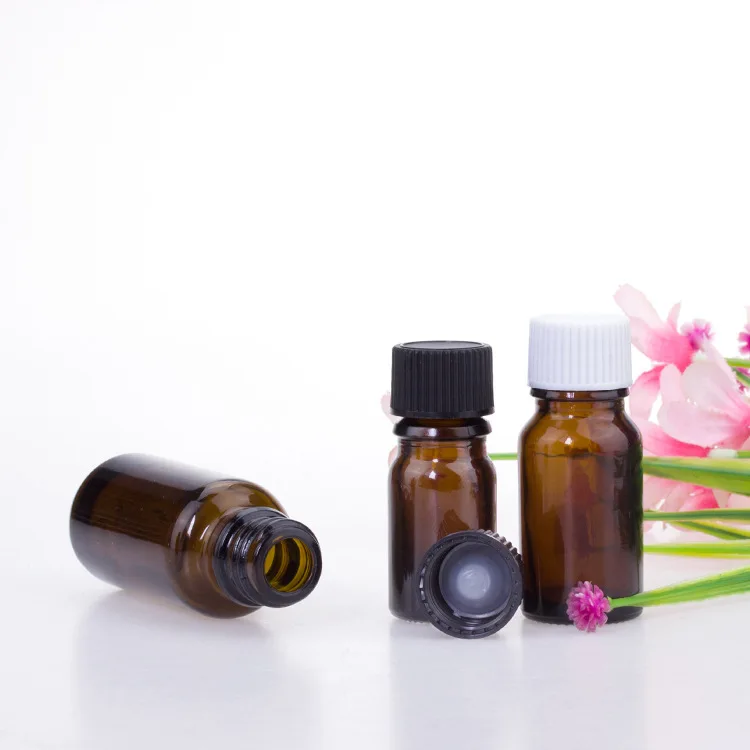 Amber Glass Bottles for Essential Oils 5ml to 100ml Sizes with Euro Orifice Dropper for Cosmetics