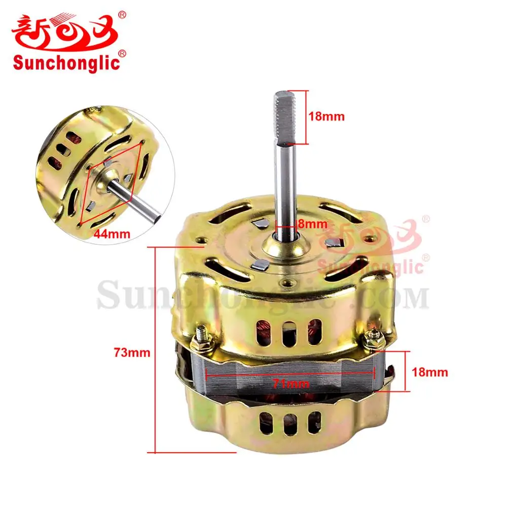  Sunchonglic Electric High Quality 62W 2 Pole 18mm Inches With Capacitor Aluminum Wire Table Fan