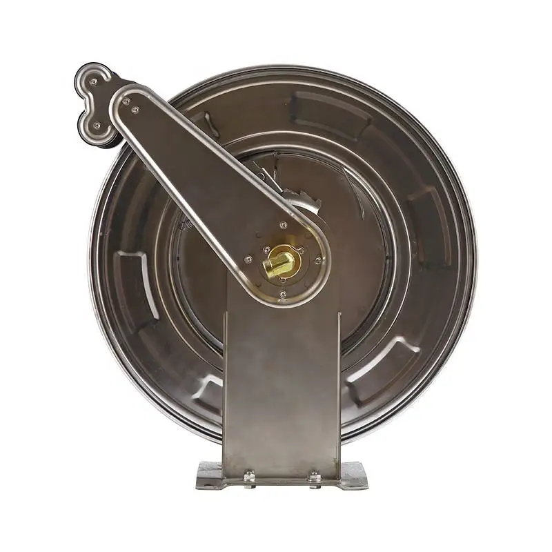 SPS 5000 PSI 50 FT Double Arms Automatic Telescopic High Pressure washer Hose Reel 304 Stainless Steel Garden Car Washer Hose