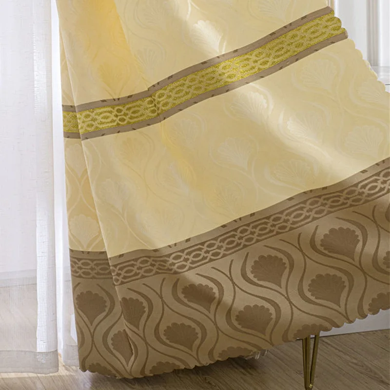 new polyester yarn-dyed jacquard curtain cloths wholesale volume southeast Asia cross-border curtains