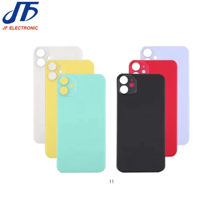 Hot selling battery cover housing big hole back glass for iphone 11 11 pro max rear door window
