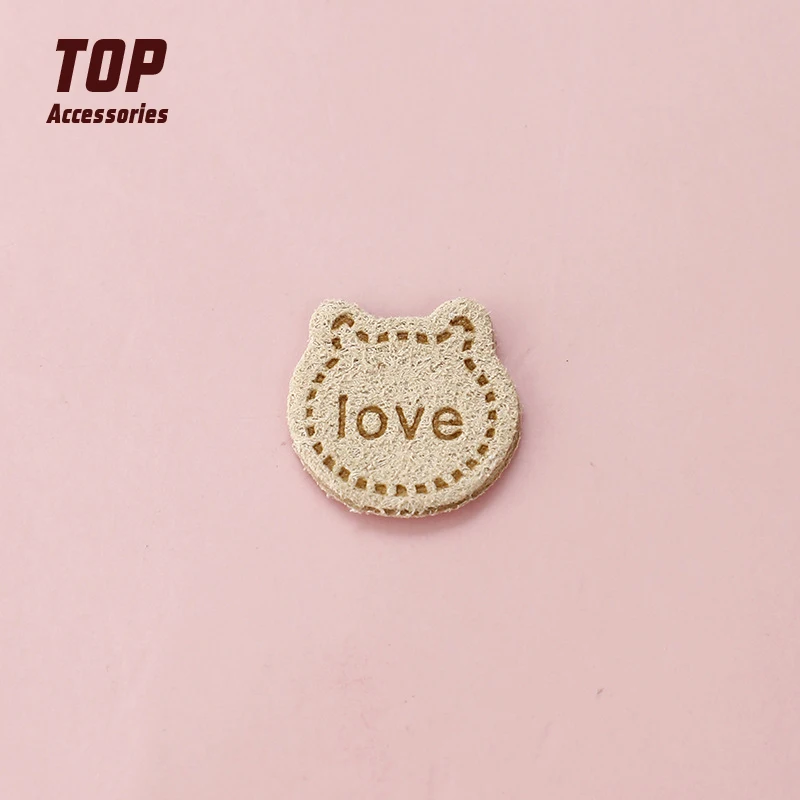 High-Grade Quality Custom Logo Embossed Leather Patches and Labels