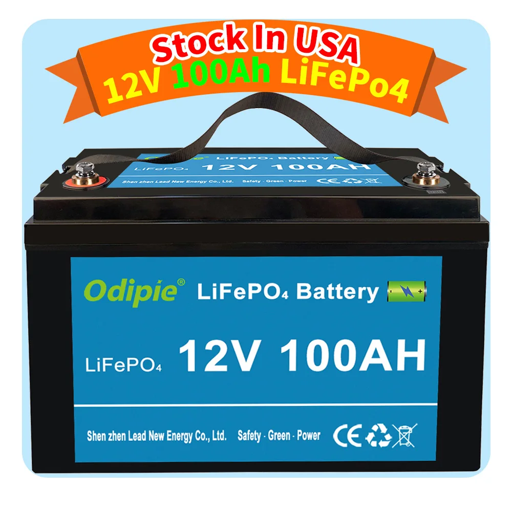 Lifepo4 Bateria 12v 100ah Lithium Iron Battery Pack Light Weight 12 V 100 Ah Lifepo4 Battery Long Cycle Life For Rv Camper