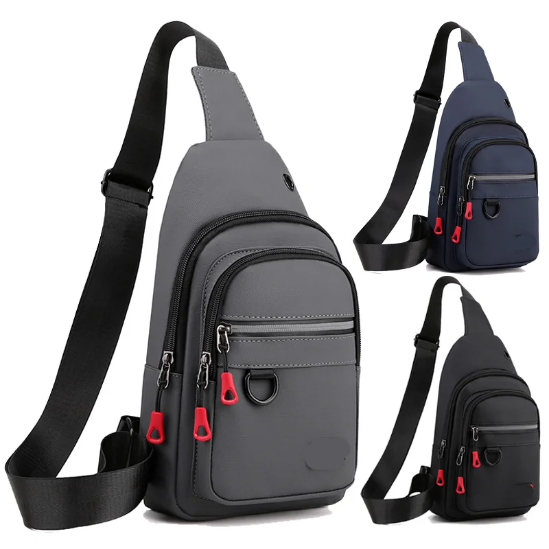 2022 китайские производители, оптовая продажа, вместительная сумка через плечо из ткани Оксфорд, повседневная спортивная нагрудная сумка через плечо, Мужская водонепроницаемая